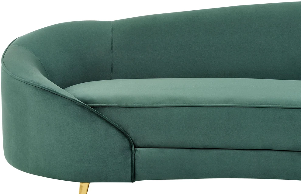 Beliani 2 vietų sofa SAVAR veliūrinė smaragdinė
