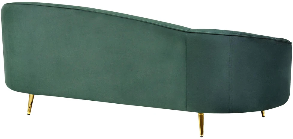 Beliani 2 vietų sofa SAVAR veliūrinė smaragdinė