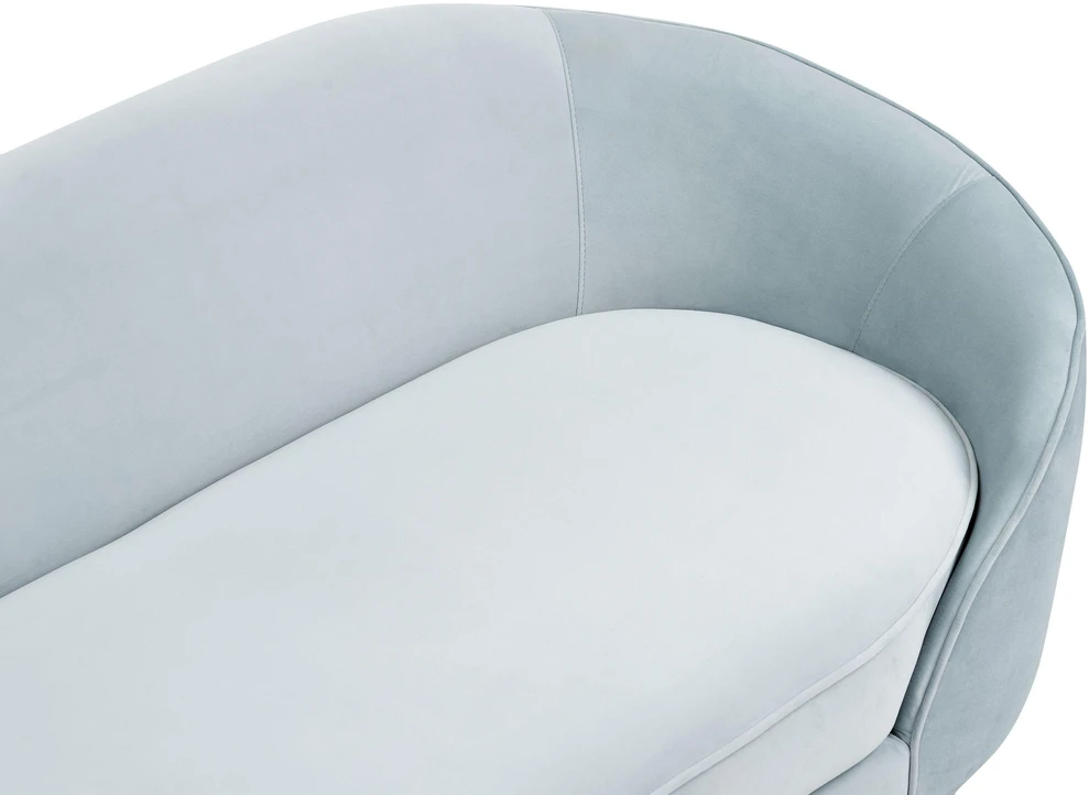 Beliani 2 vietų sofa SAVAR veliūrinė žydra