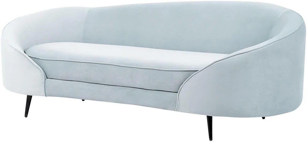 Beliani 2 vietų sofa SAVAR veliūrinė žydra