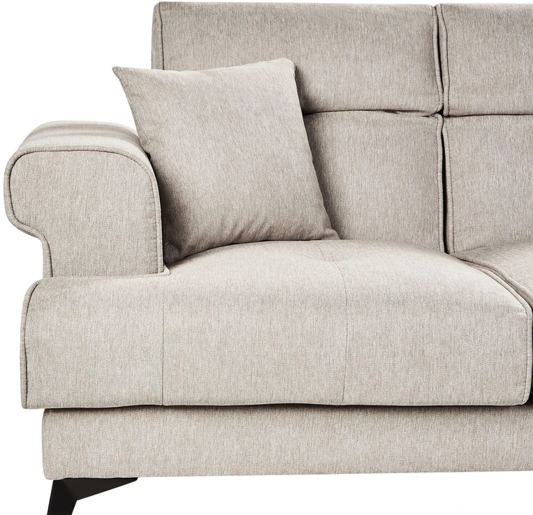 Beliani 2 vietų sofa SKIVE smėlio spalvos ir pilkos spalvos
