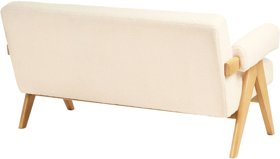 Beliani 2 vietų sofa TAMRE Boucle kreminė / šviesiai ruda