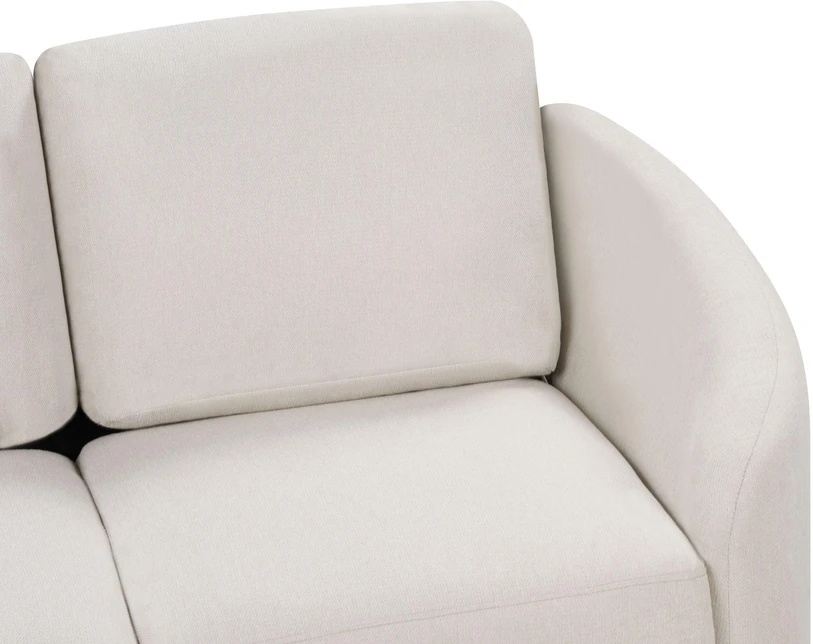 Beliani 2 vietų sofa TROSA šviesi smėlio spalva