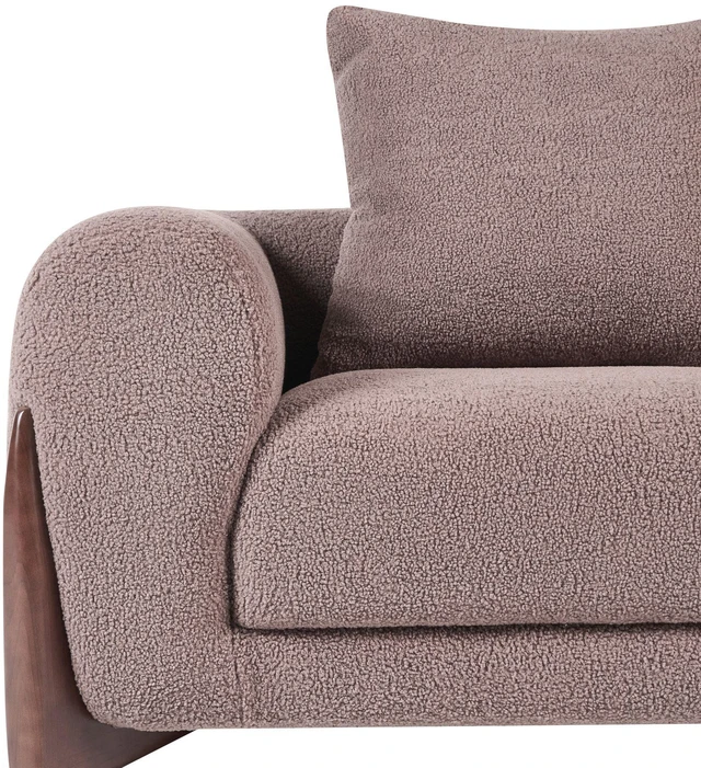 Beliani 2 vietų sofa VINLIDEN, boucle, ruda