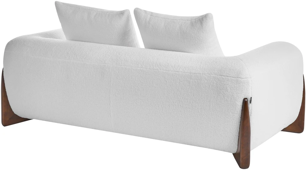 Beliani 2 vietų sofa VINLIDEN iš Boucle audinio, balta