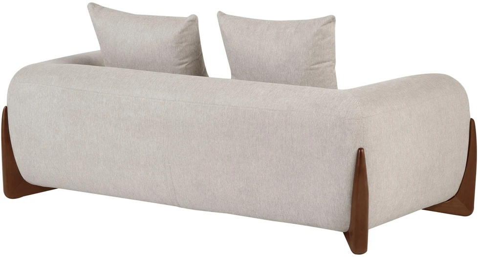 Beliani 2 vietų sofa VINLIDEN, smėlio ir pilkos spalvos