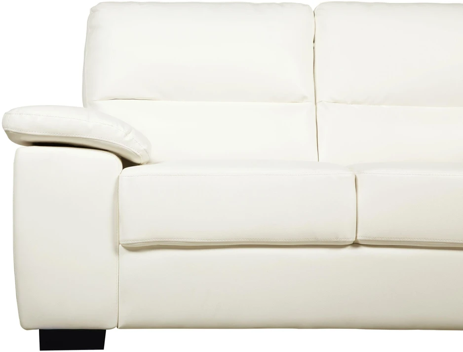 Beliani 2 vietų sofa VOGAR dirbtinė oda, kreminė