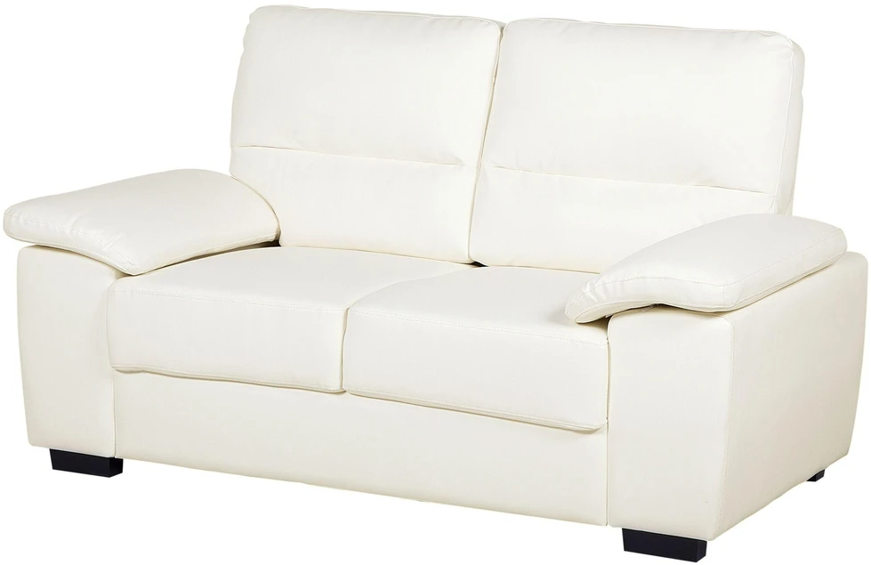 Beliani 2 vietų sofa VOGAR dirbtinė oda, kreminė