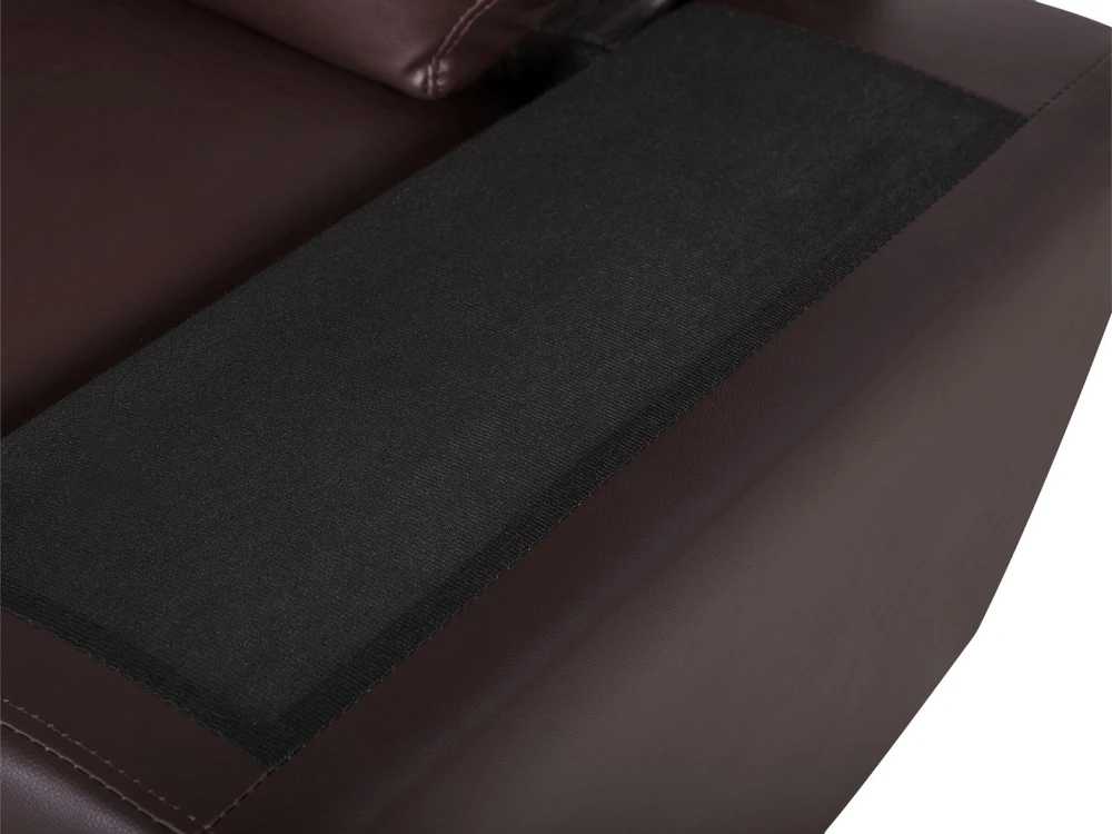Beliani 2 vietų sofa VOGAR iš dirbtinės odos, tamsiai ruda
