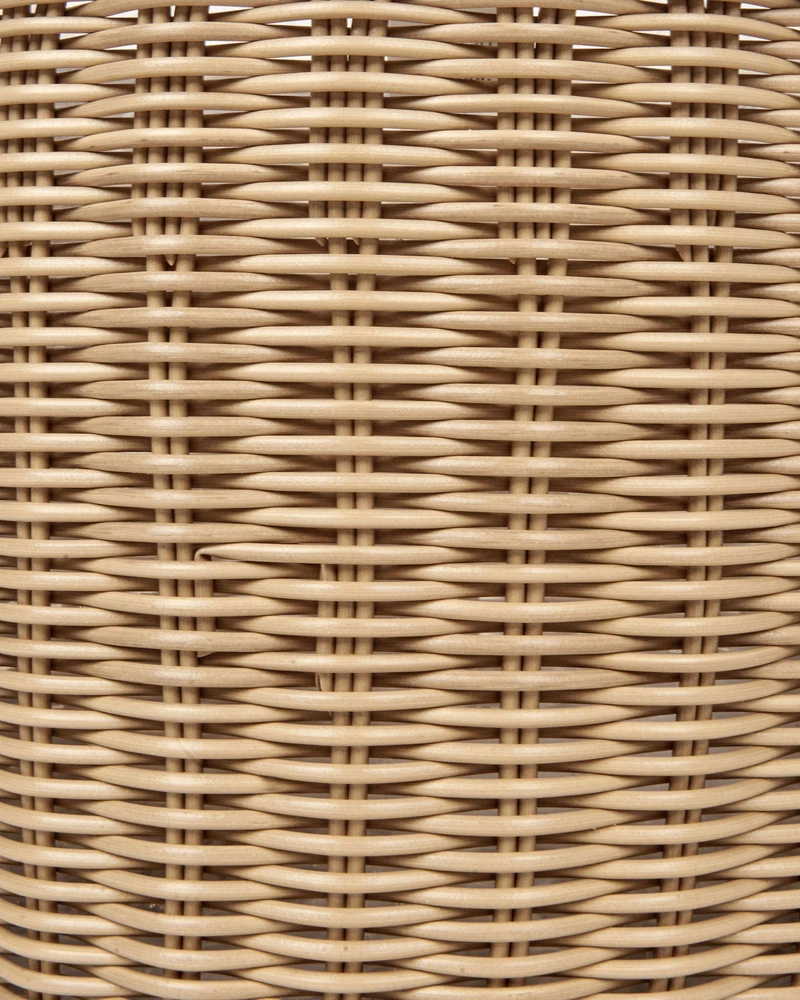 Beliani 3 krepšių gėlėms komplektas PENDULA 33/37/45 cm natūralus technorotangas