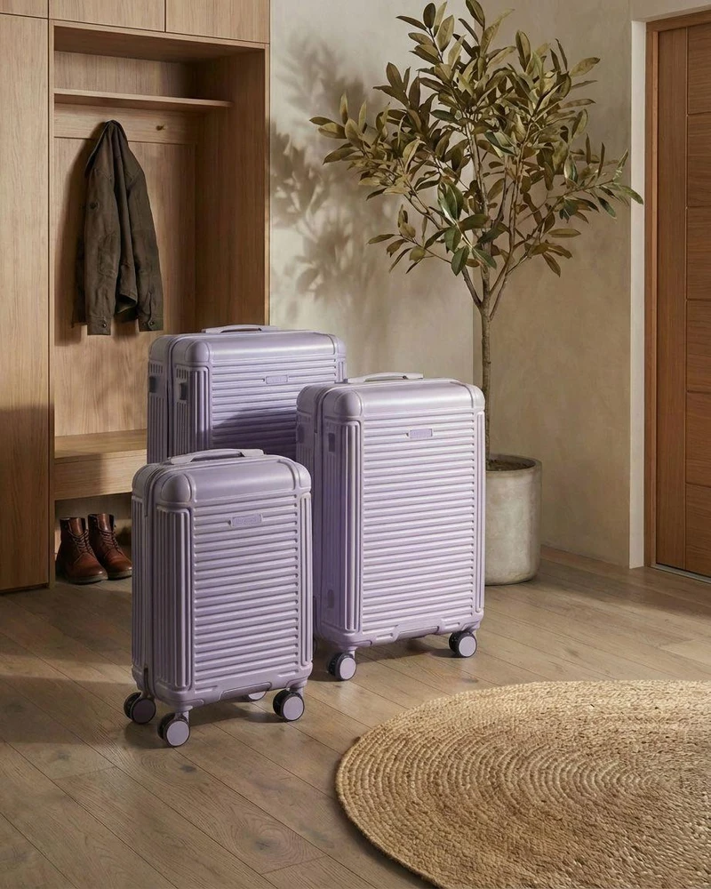 Beliani 3 lagaminų rinkinys MYNTIS violetinis