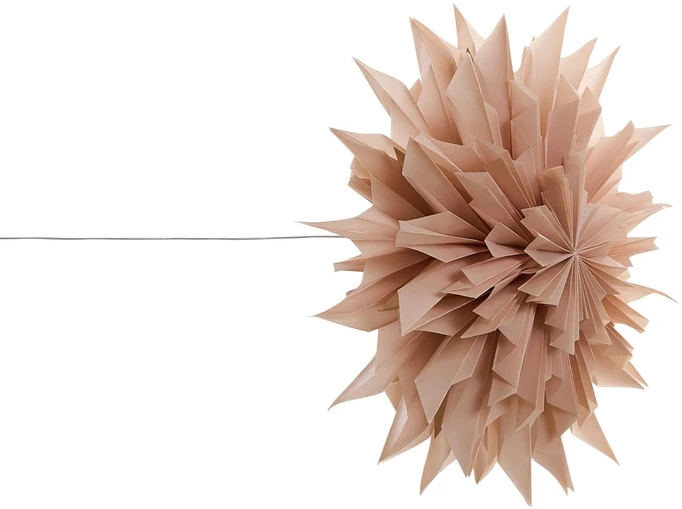 Beliani 3 LED kabančių dekoracijų rinkinys FORSAN Žvaigždė 41 cm Spalvingas