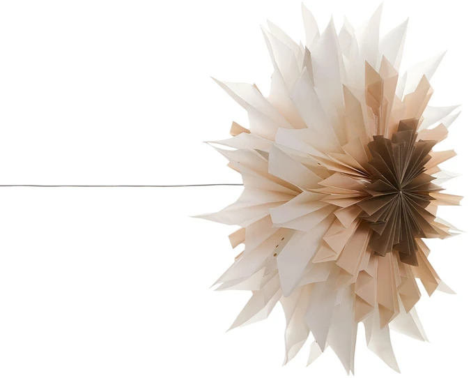 Beliani 3 LED kabančių dekoracijų rinkinys FORSAN Žvaigždė 41 cm Spalvingas
