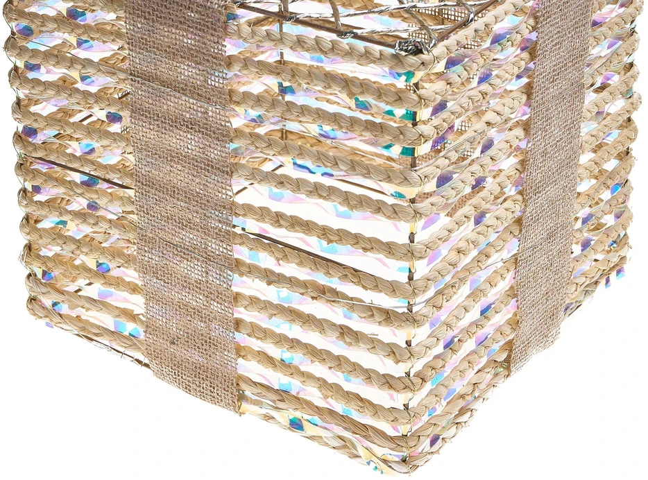 Beliani 3 LED kalėdinių dekoracijų rinkinys „MOSSO“, 20/25/30 cm, kalėdinės dovanos, smėlio spalvos