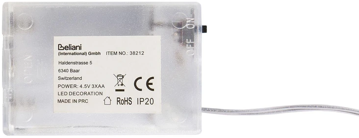 Beliani 3 LED šventinių dekoracijų rinkinys ROINE Kalėdų dovanos 15/20/25 cm rudas