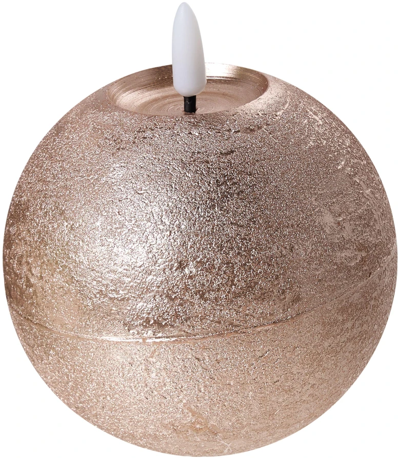 Beliani 3 LED žvakių rinkinys AMBROSIA 11 cm auksinis