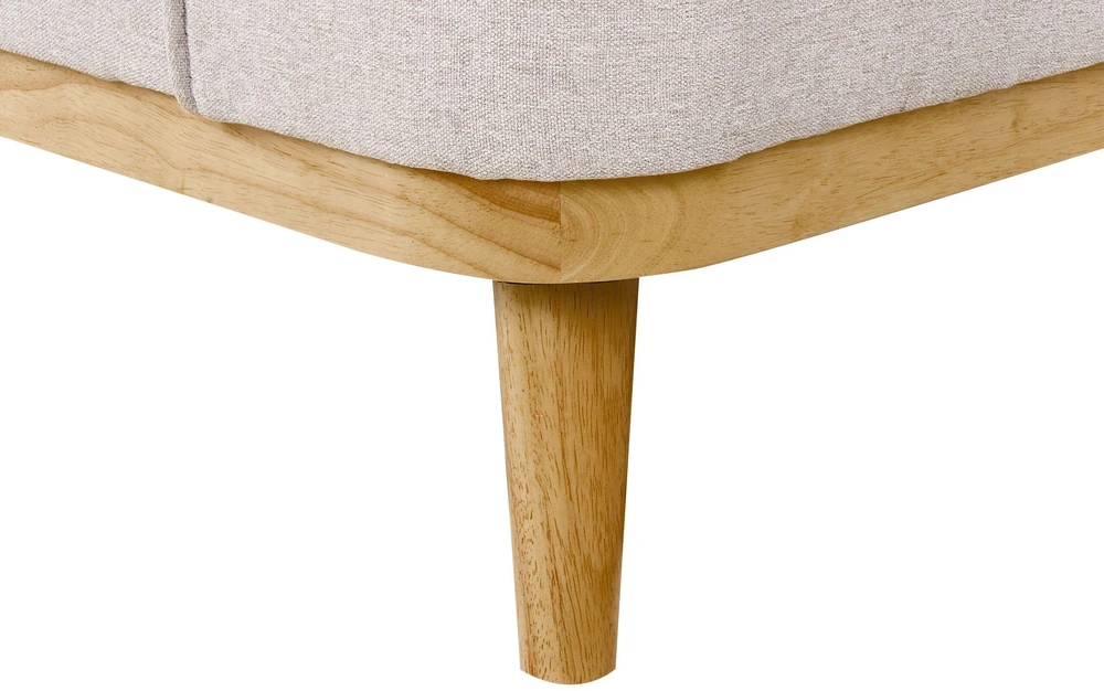 Beliani 3-vietė kampinė sofa SIMOS šviesiai pilka dešininė