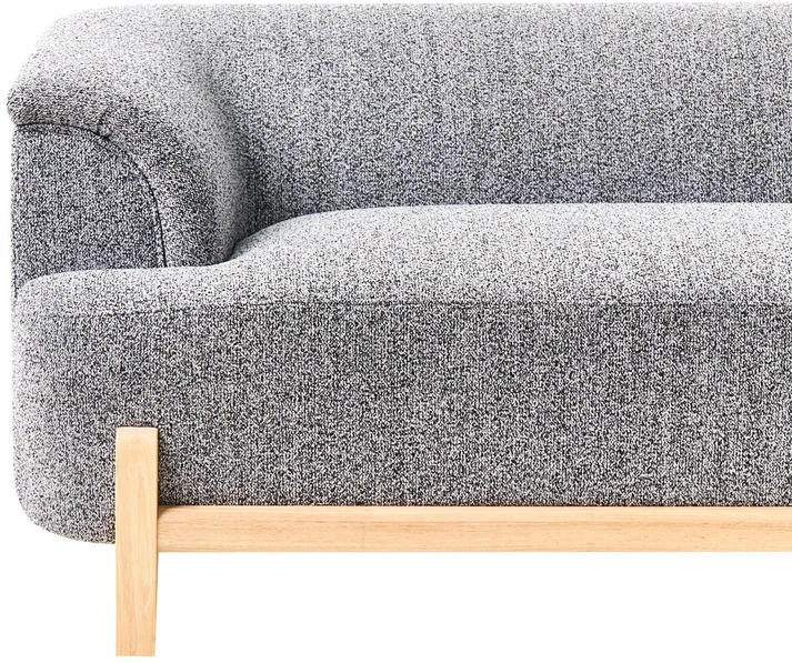 Beliani 3-vietė sofa ALNOR tamsiai pilka