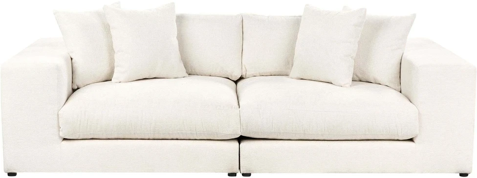 Beliani 3-vietė sofa GLORVIKA II, kreminė balta