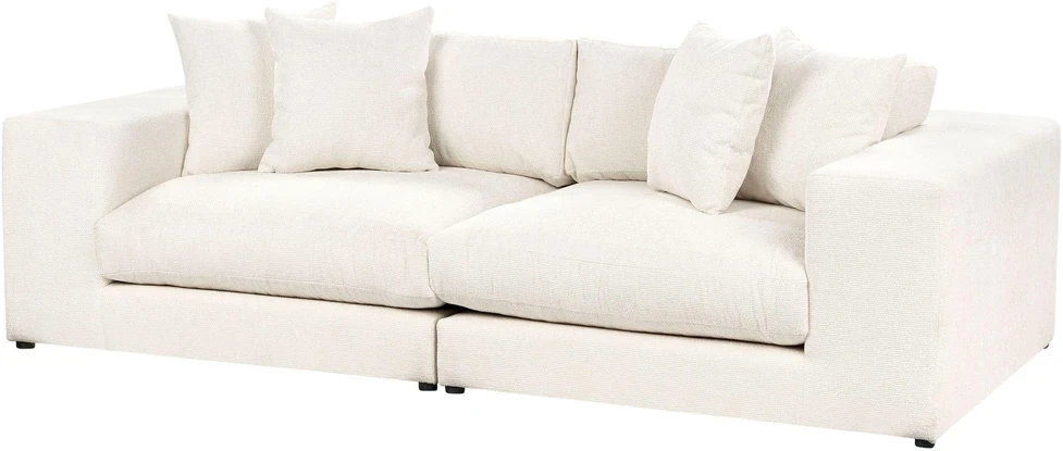 Beliani 3-vietė sofa GLORVIKA II, kreminė balta