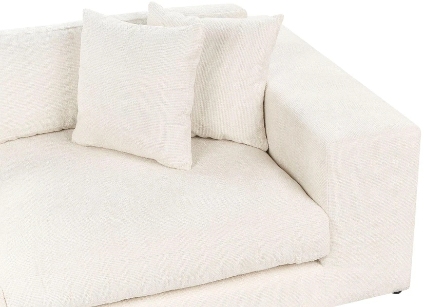 Beliani 3-vietė sofa GLORVIKA II, kreminė balta