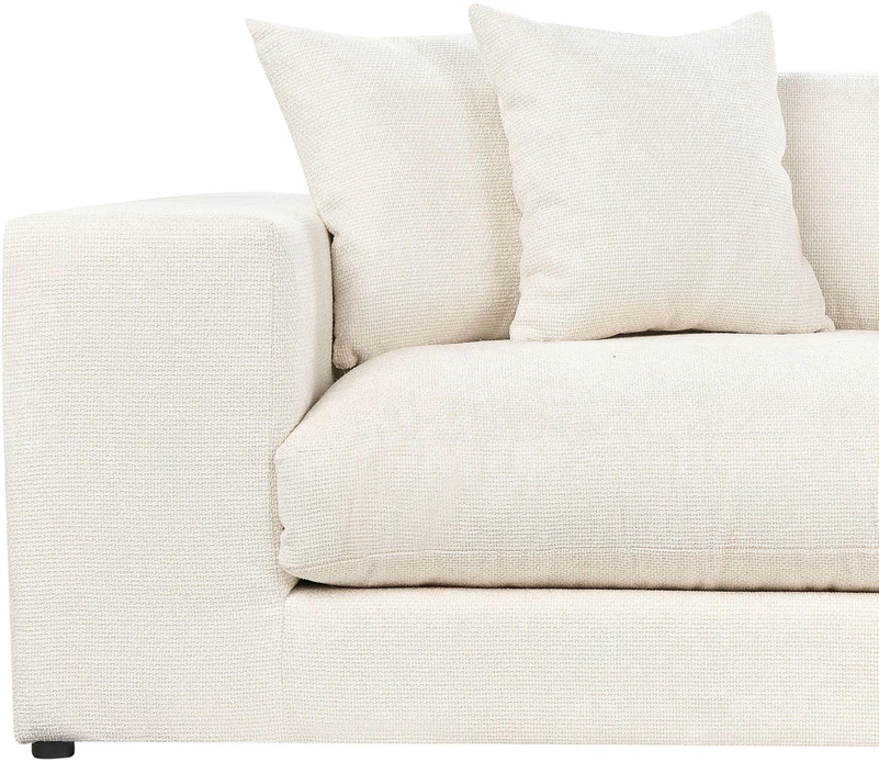 Beliani 3-vietė sofa GLORVIKA II, kreminė balta