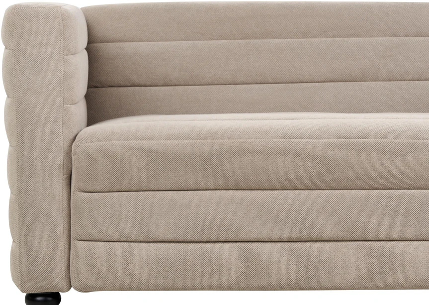 Beliani 3-vietė sofa HOFN smėlio pilkumo spalvos