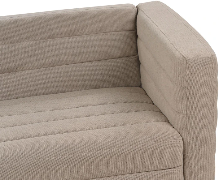 Beliani 3-vietė sofa HOFN smėlio pilkumo spalvos
