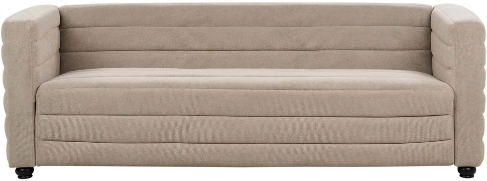Beliani 3-vietė sofa HOFN smėlio pilkumo spalvos