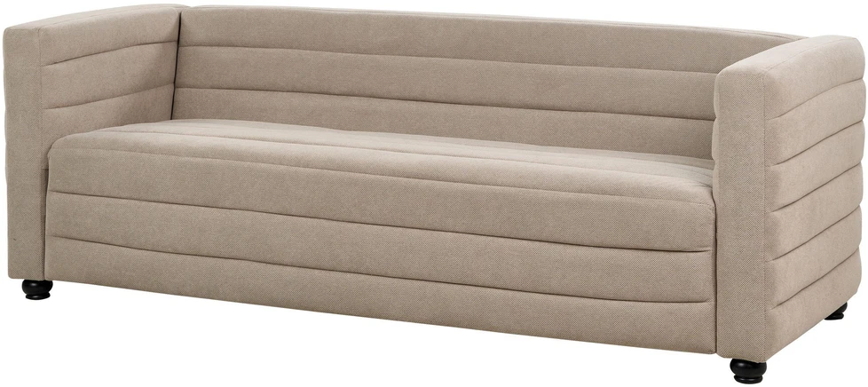 Beliani 3-vietė sofa HOFN smėlio pilkumo spalvos