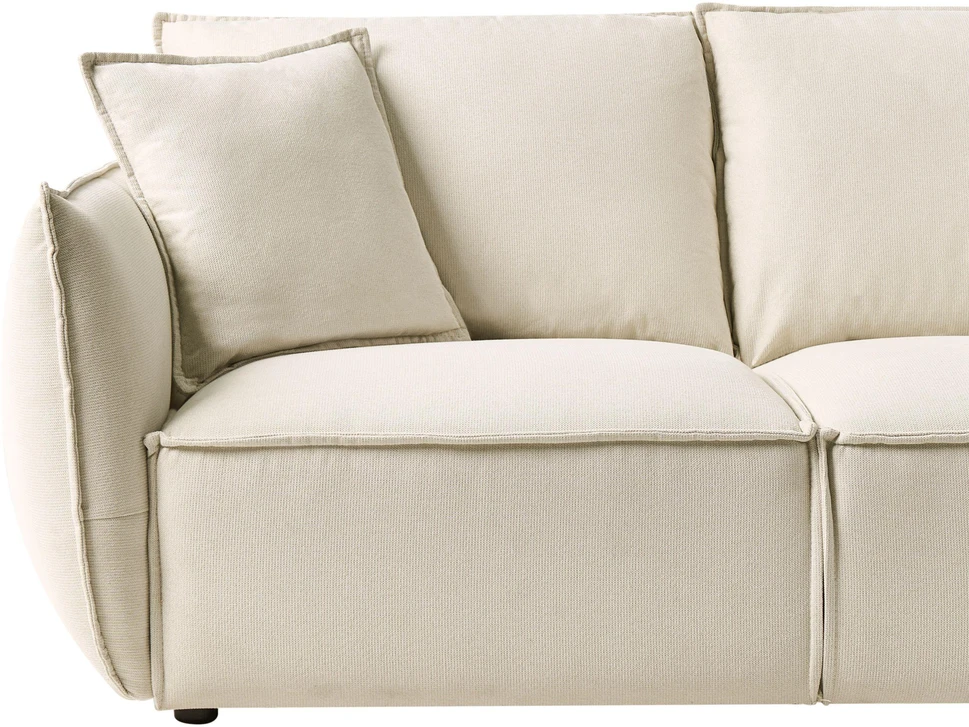 Beliani 3-vietė sofa KUNES šviesiai smėlio spalvos