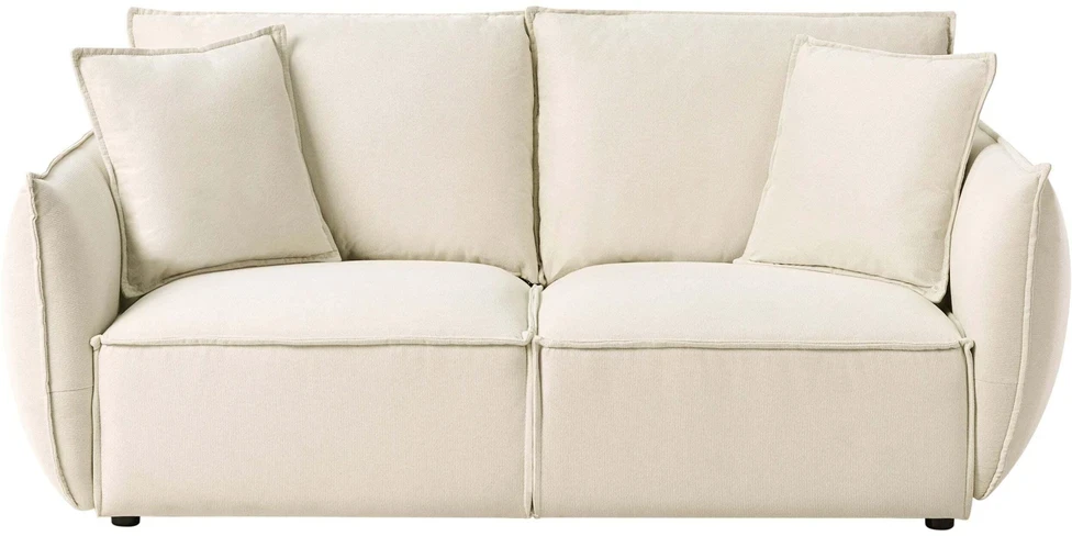 Beliani 3-vietė sofa KUNES šviesiai smėlio spalvos