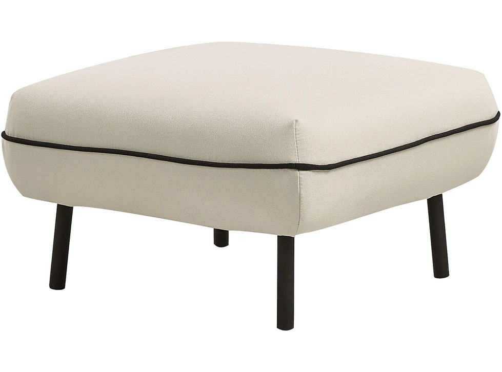 Beliani 3-vietė sofa TONSBERG, šviesiai smėlio spalvos, su otomanė