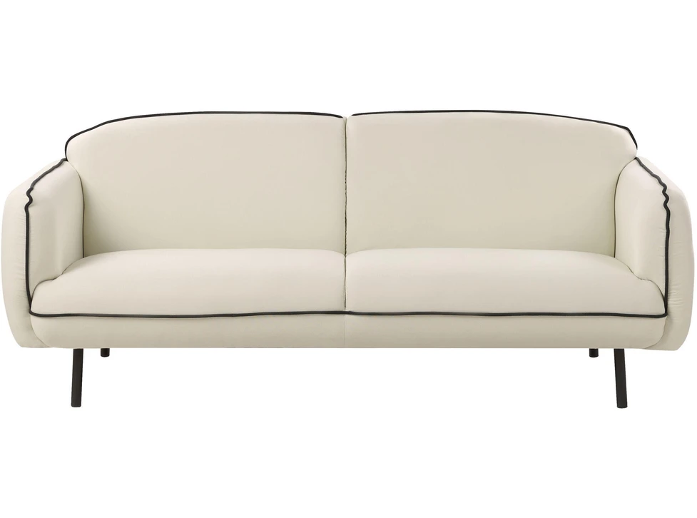 Beliani 3-vietė sofa TONSBERG, šviesiai smėlio spalvos, su otomanė