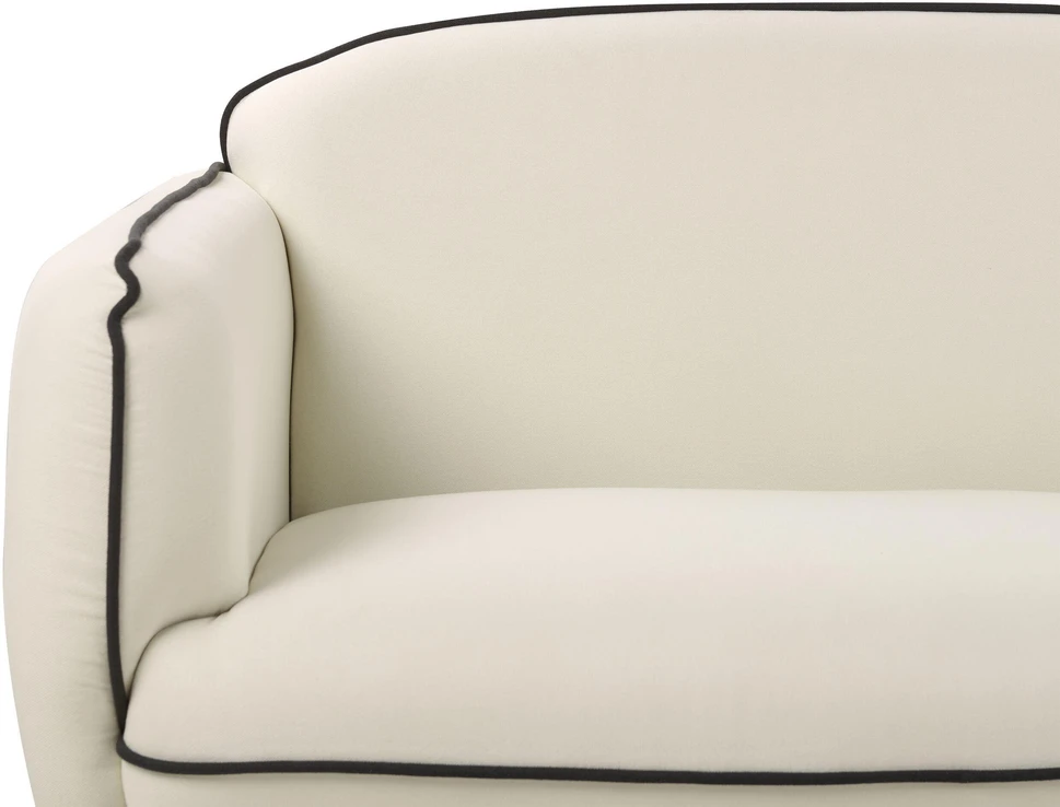 Beliani 3-vietė sofa TONSBERG, šviesiai smėlio spalvos, su otomanė