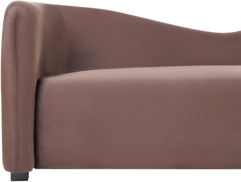 Beliani 3-vietė sofa VELTADA, tamsiai ruda veliūrinė