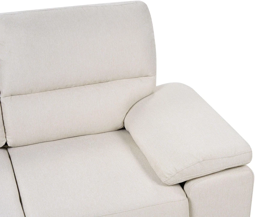 Beliani 3-vietė sofa VOGAR šviesiai smėlio spalvos