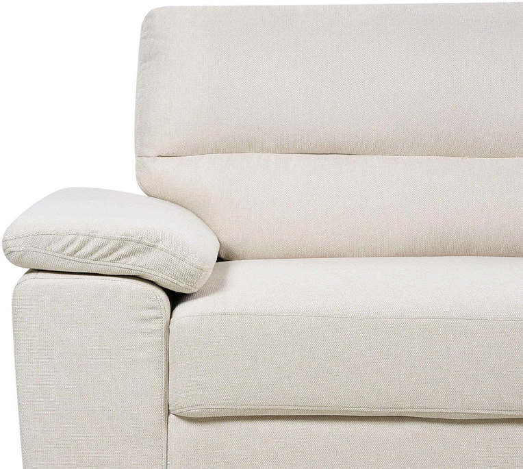 Beliani 3-vietė sofa VOGAR šviesiai smėlio spalvos