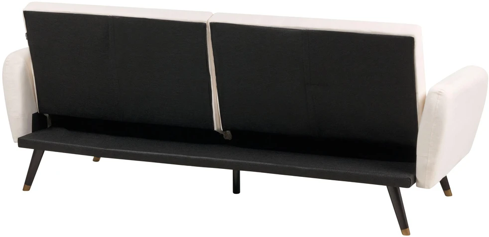 Beliani 3 vietų išskleidžiama sofa VIMMERBY šviesiai smėlio spalvos