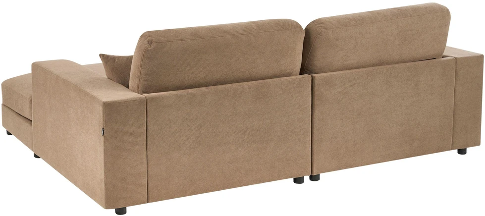 Beliani 3 vietų kampinė sofa LOFOTEN ruda, kairinė