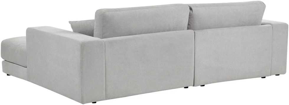 Beliani 3 vietų kampinė sofa LOFOTEN šviesiai pilka, kairinė