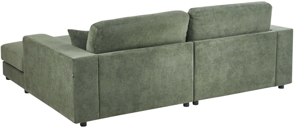 Beliani 3 vietų kampinė sofa LOFOTEN žalia, kairinė