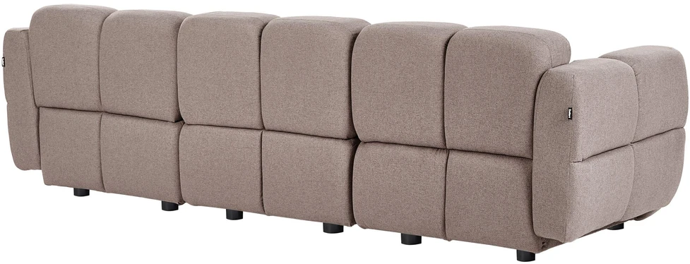 Beliani 3 vietų modulinė sofa MAKSABERG, smėlio pilkos spalvos