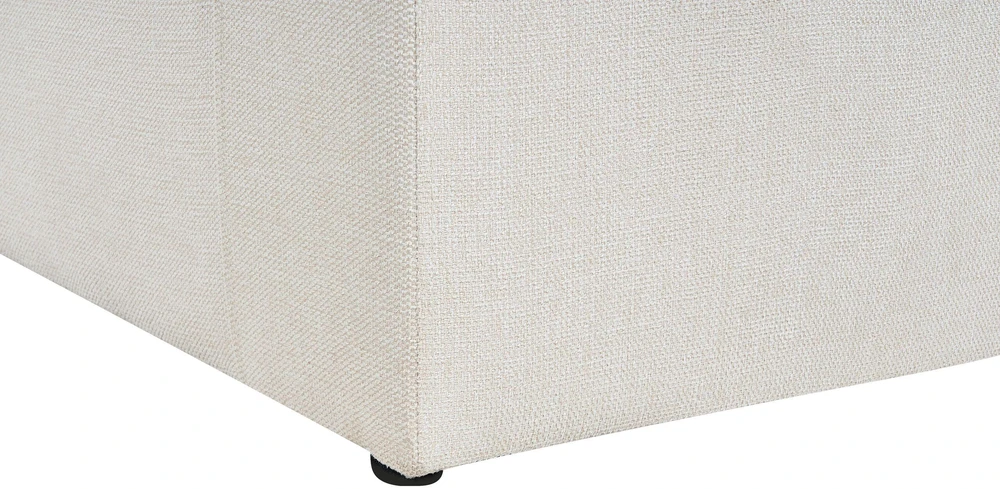 Beliani 3 vietų sofa ALLA šviesiai smėlio spalvos
