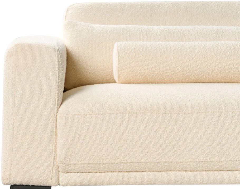 Beliani 3 vietų sofa ANGE Boucle, balta