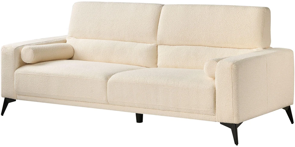 Beliani 3 vietų sofa ANGE Boucle, balta