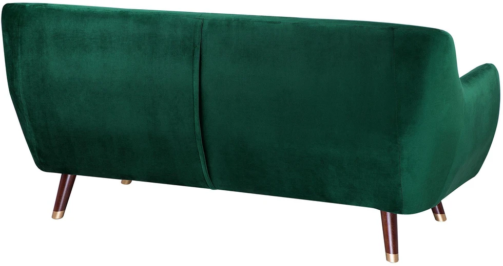 Beliani 3 vietų sofa BODO veliūrinė smaragdinė