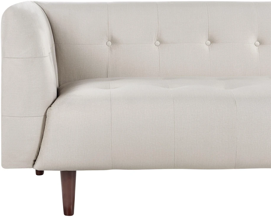 Beliani 3 vietų sofa BYSKE šviesiai smėlio spalvos