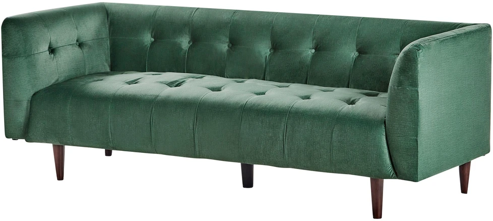Beliani 3 vietų sofa BYSKE žalia