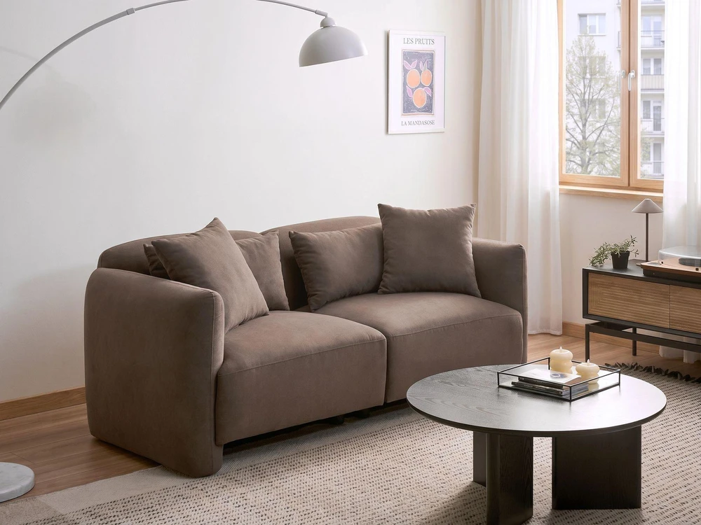 Beliani 3 vietų sofa EKENES ruda